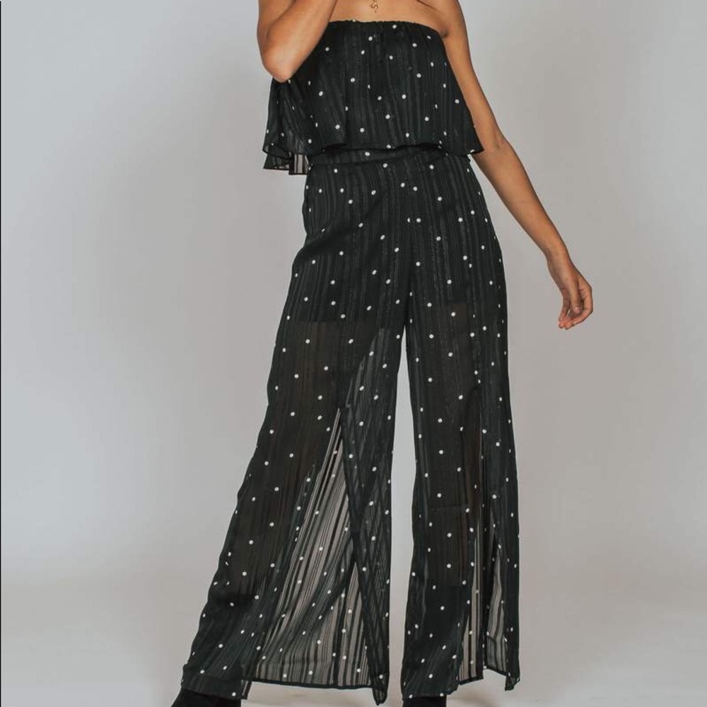 Polka Dot sheer Jumpsuit